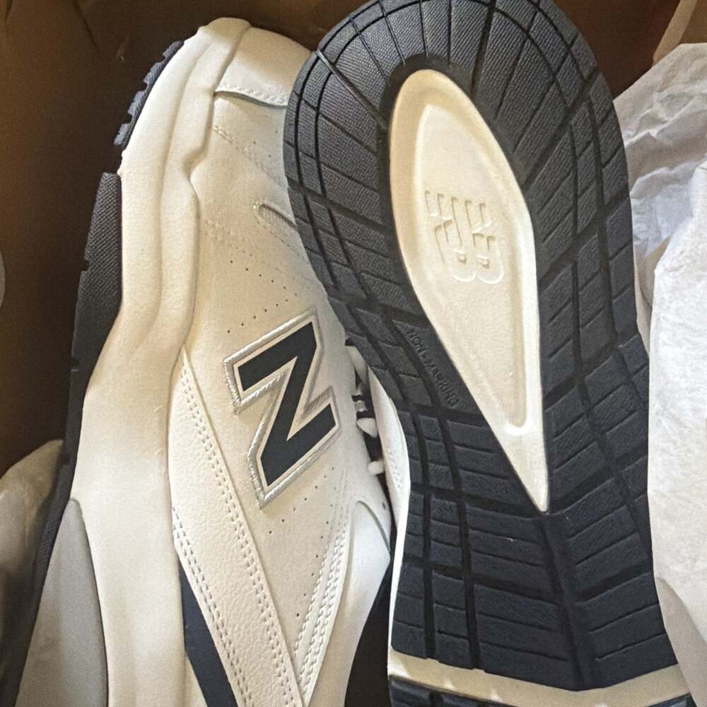 Size 16 6E WIDE - New Balance 608v5 White Navy Box Damaged - Picture 3 of 5